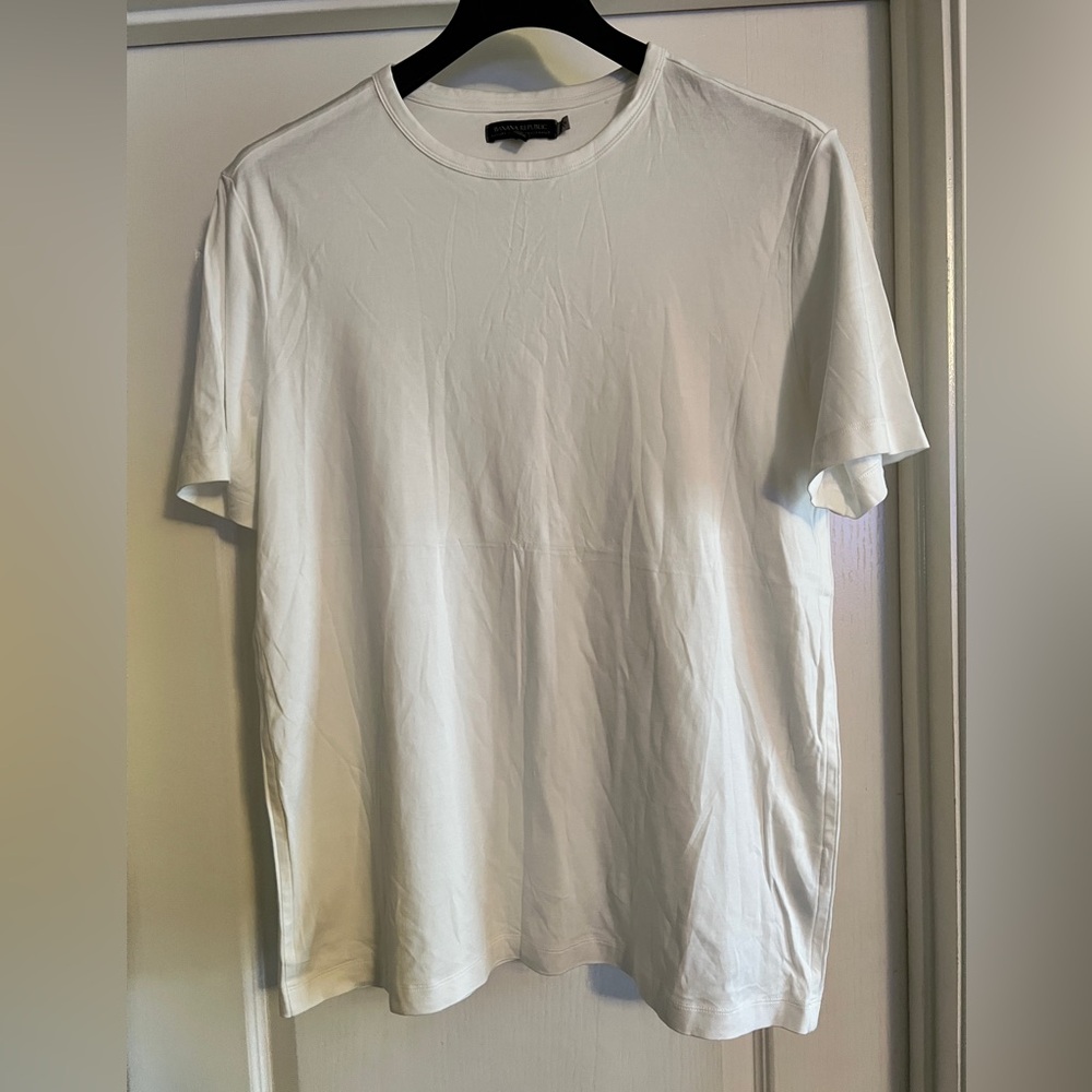 Banana Republic luxe white t-shirt size XL
